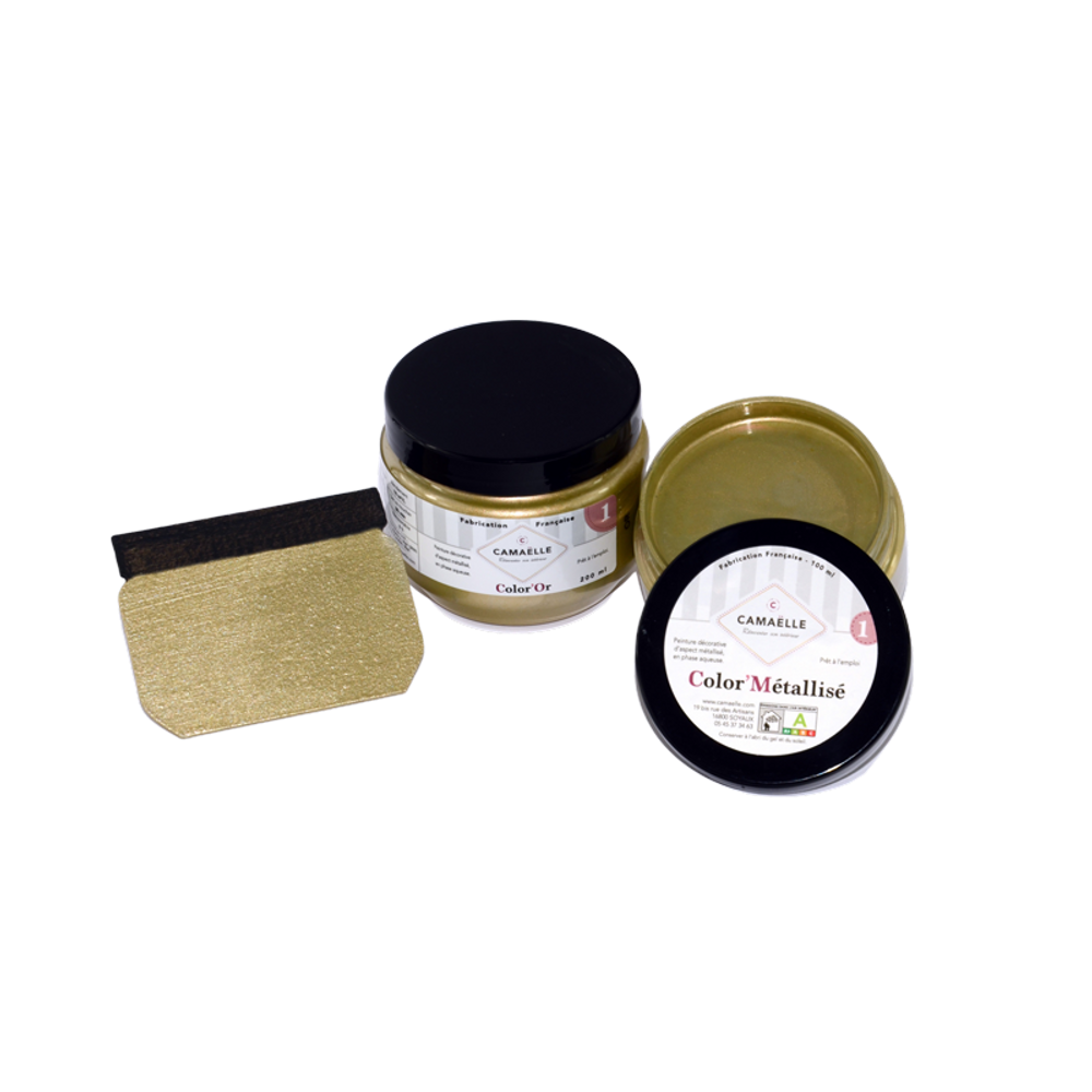 Paints and varnishes - COLOR'METALLIZED GOLD - CAMAËLLE PEINTURES BIOSOURCÉES