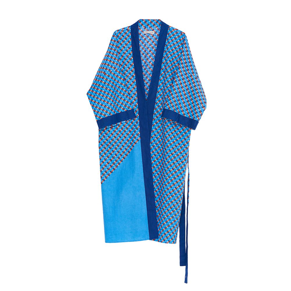 Apparel - Water Blue kimono - HELLEN VAN BERKEL HEARTMADE PRINTS
