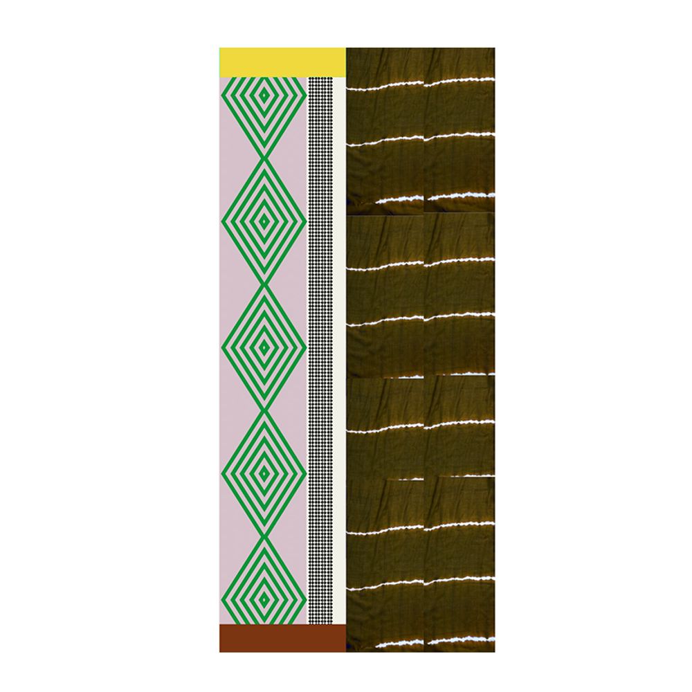Scarves - Coco Brown scarf - HELLEN VAN BERKEL HEARTMADE PRINTS