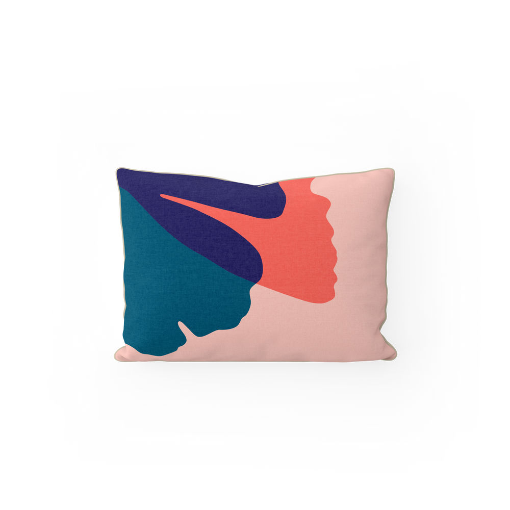 Fabric cushions - Eco Canvas Cushions - Ginkgo Pop - COMMON MODERN