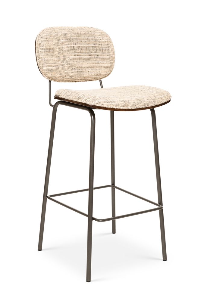 Tabourets pour collectivités - Esco tabouret de bar anthracite - ébène poli - ARIANESKÉ