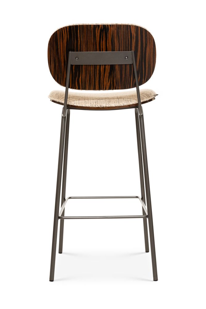 Tabourets pour collectivités - Esco tabouret de bar anthracite - ébène poli - ARIANESKÉ