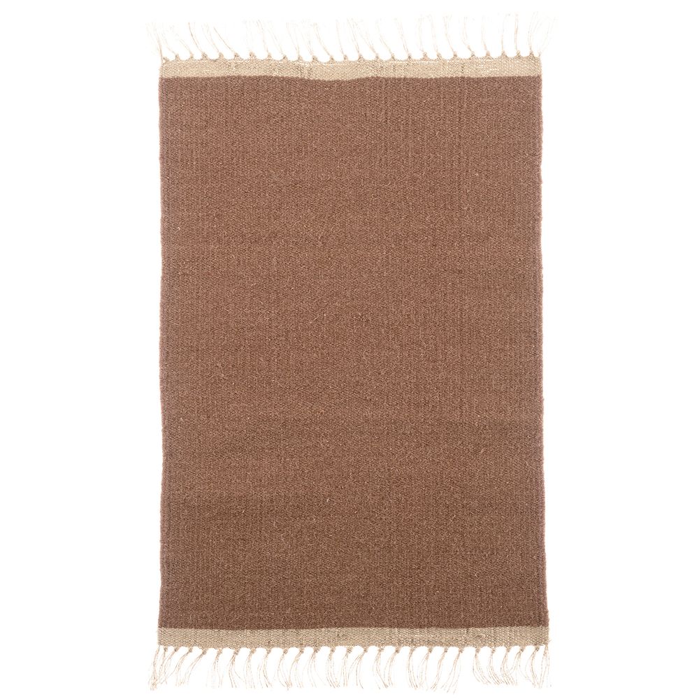 Autres tapis - Tapis jute et laine tissés main - MAISON LILO