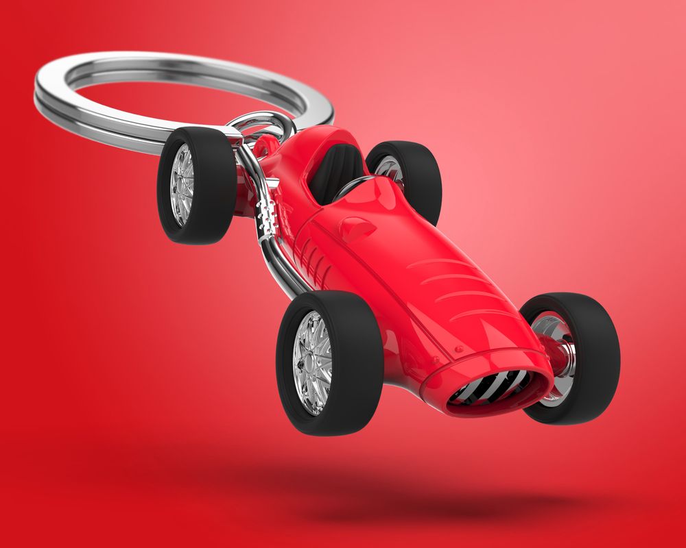 Cadeaux - Vintage Racer concept car keyholder - METALMORPHOSE