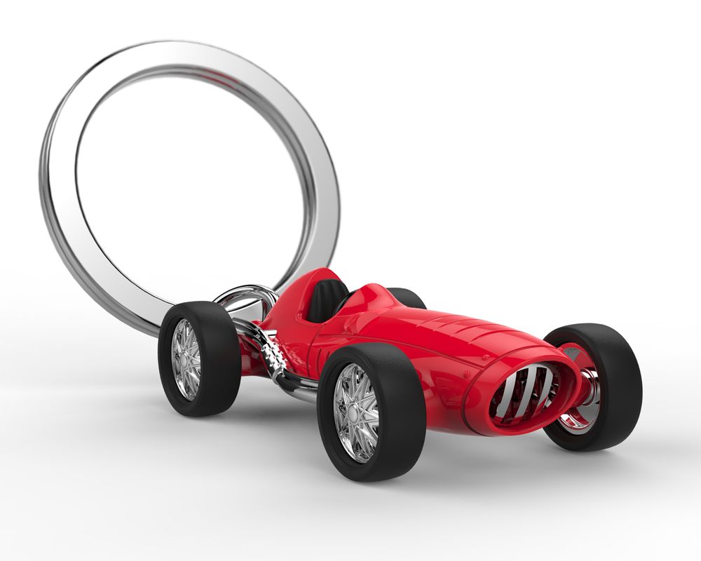 Cadeaux - Vintage Racer concept car keyholder - METALMORPHOSE