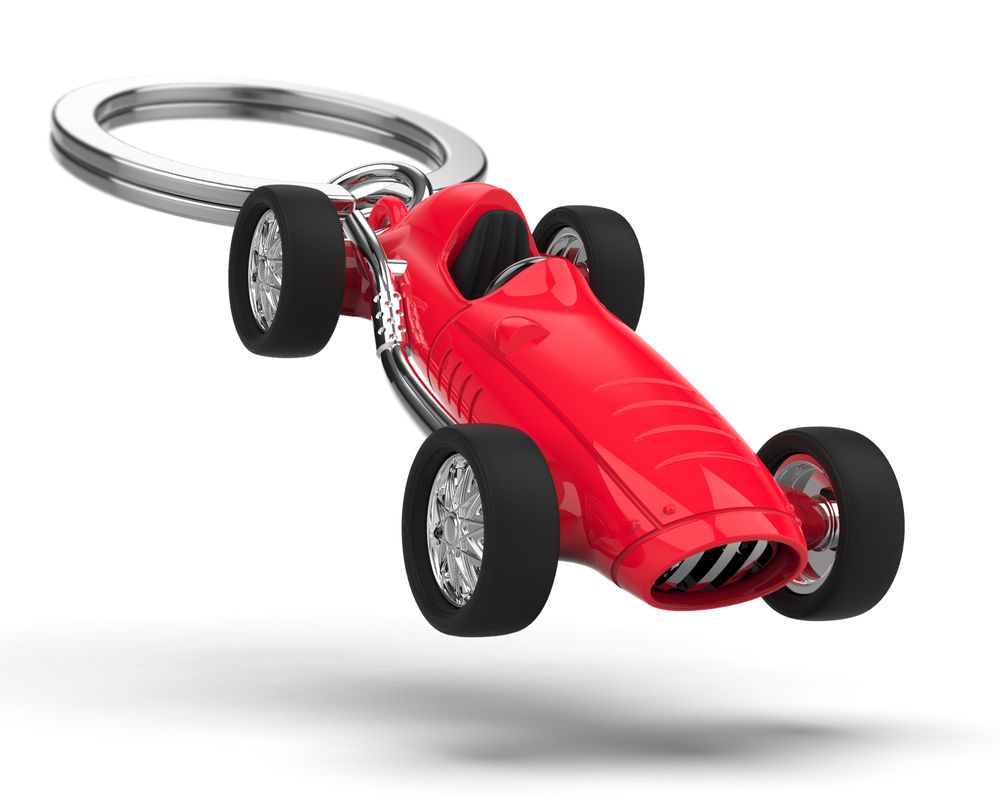 Cadeaux - Vintage Racer concept car keyholder - METALMORPHOSE