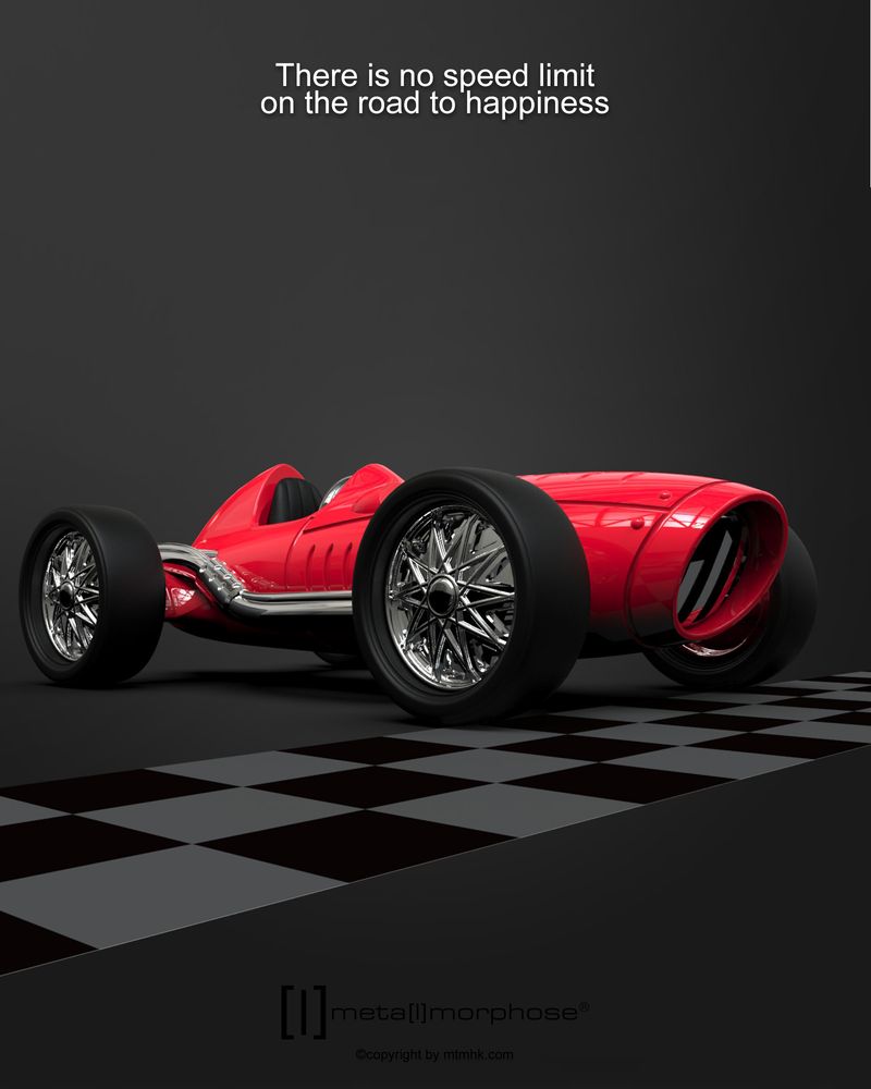 Cadeaux - Vintage Racer concept car keyholder - METALMORPHOSE