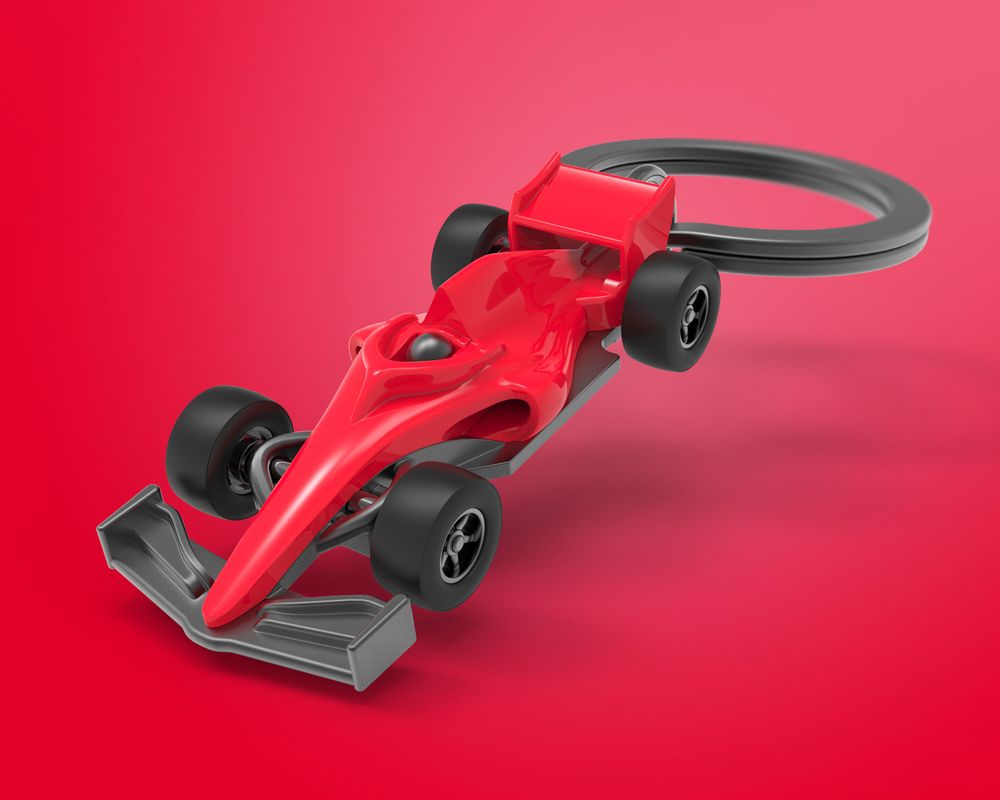 Gifts - Formula racer concept car Key Chain - METALMORPHOSE
