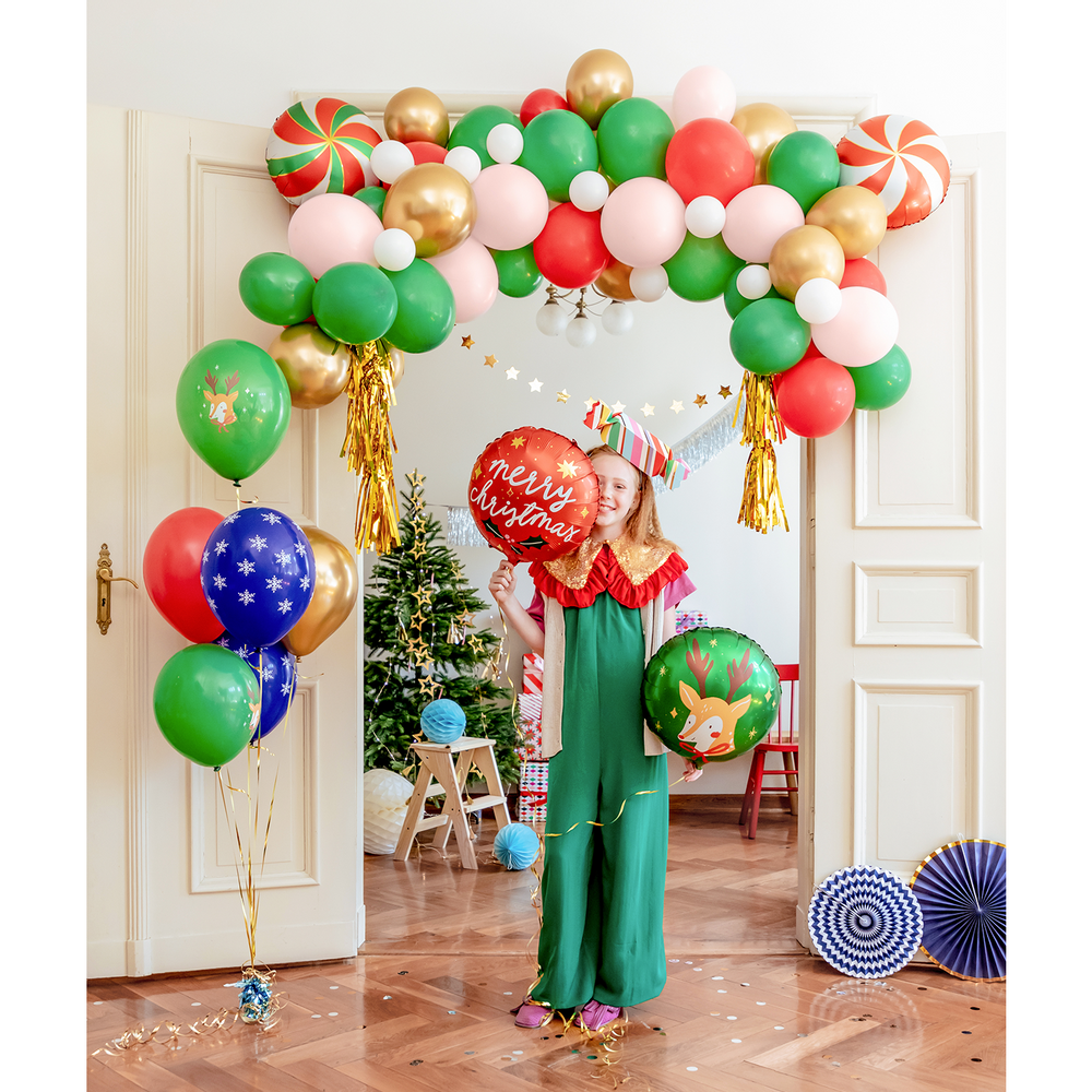 Decorative objects - CHRISTMAS: Advent calendar Santa's Sled, Sequin collar, Standing foil balloon Santa,  Gift boxes Candies, - PARTYDECO