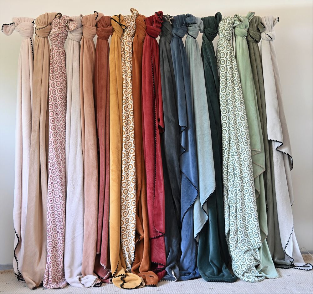 Plaids - Plaids Douceur à surpiqûre - MAISON LILO