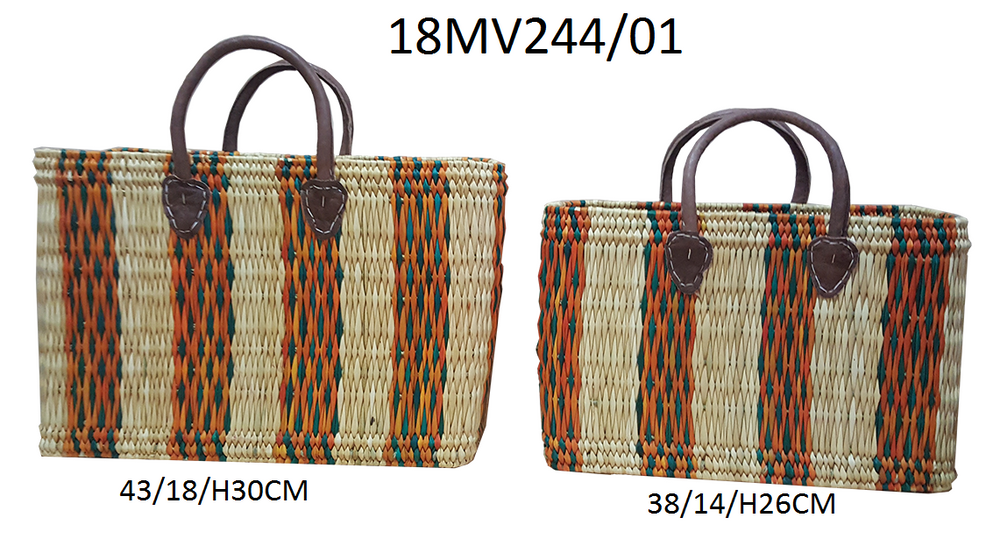 Shopping baskets - PANIER JONC - AMAL LINKS