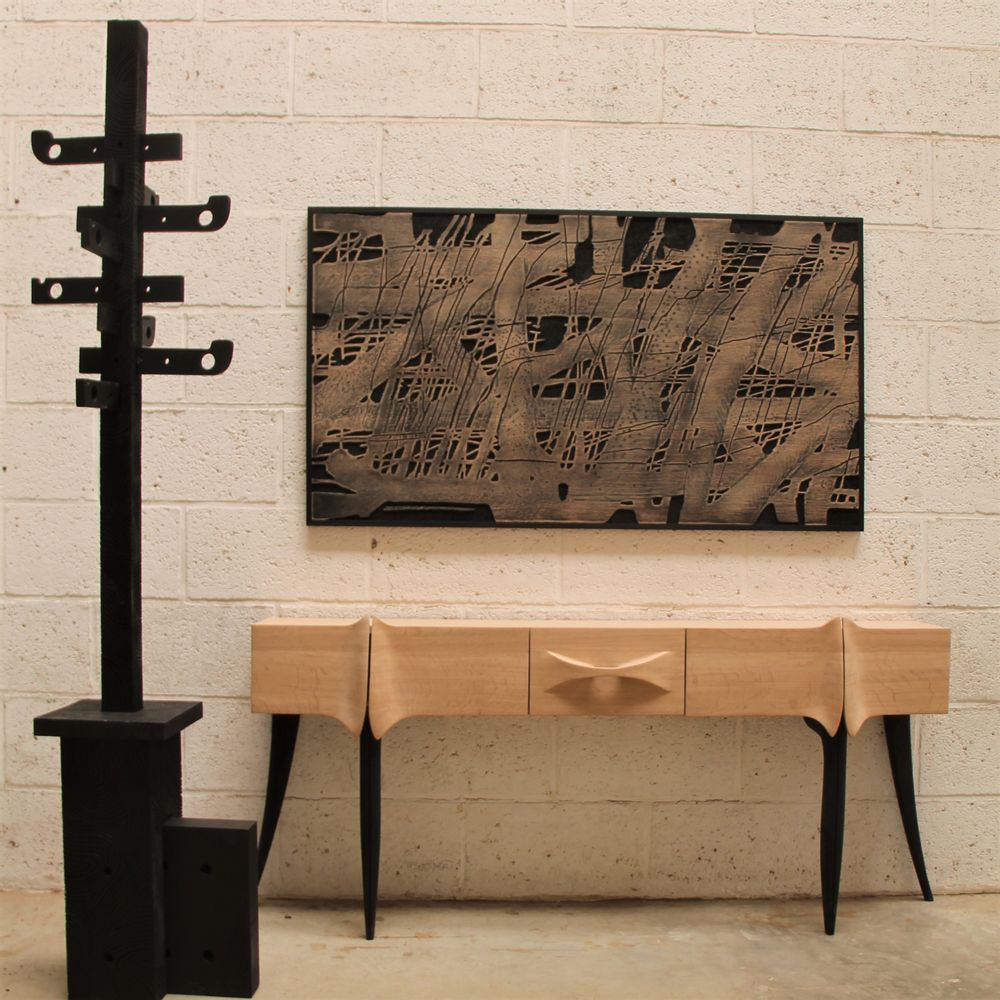 Console table - Console cabinet\" black stockings\ " - THIERRY LAUDREN