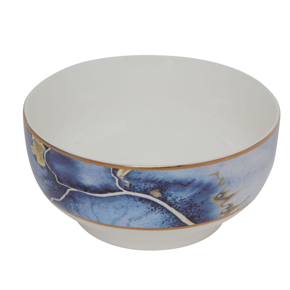 Assiettes au quotidien - Jeu d'assiettes plates Iris en marbre - AURA LIVING