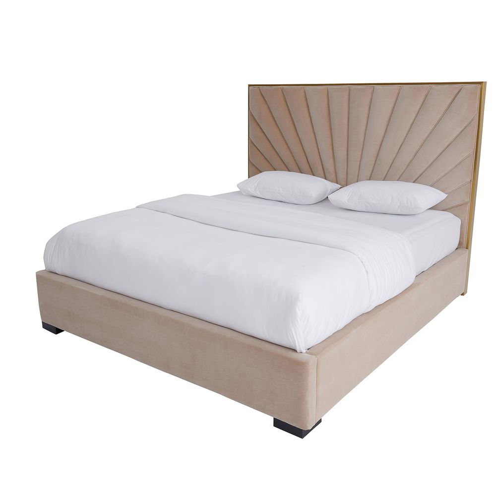 Beds - Odette King-Size Bed - AURA LIVING