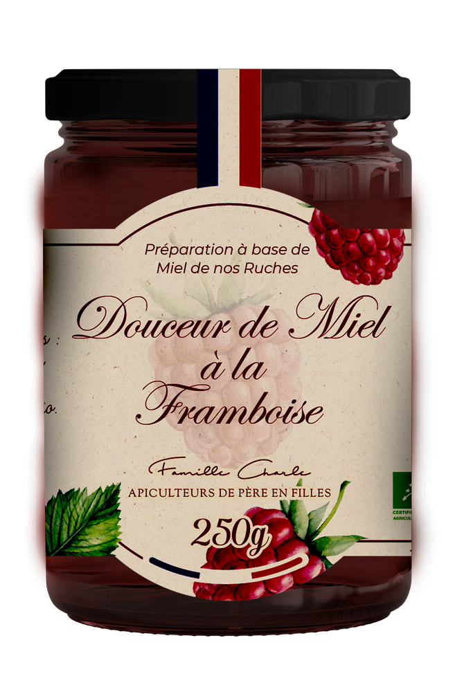 Épicerie fine - Douceur de Miel - Framboise - LES ABEILLES DE MALESCOT