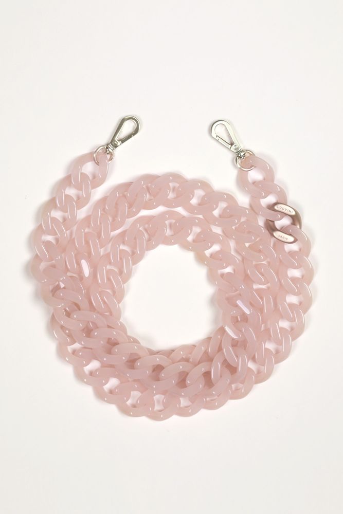 Accessoires de voyage - Chaine à grosses mailles en résine avec mousquetons dorés - LOUVINI PARIS
