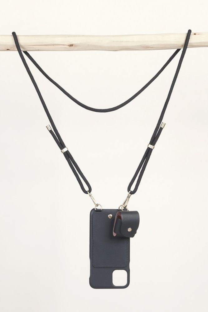 Other smart objects - JOE Leather case for AirPods to wear hands-free - LOUVINI PARIS