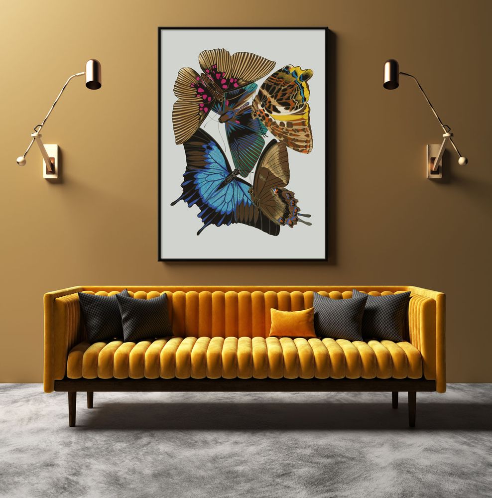 Hotel bedrooms - Poster Butterflies. - THE DYBDAHL CO.