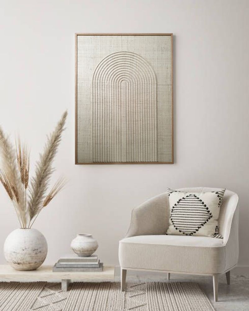 Other wall decoration - TYRA Bagor Fluted Wall Décor Natural - SIJI LIFESTYLE