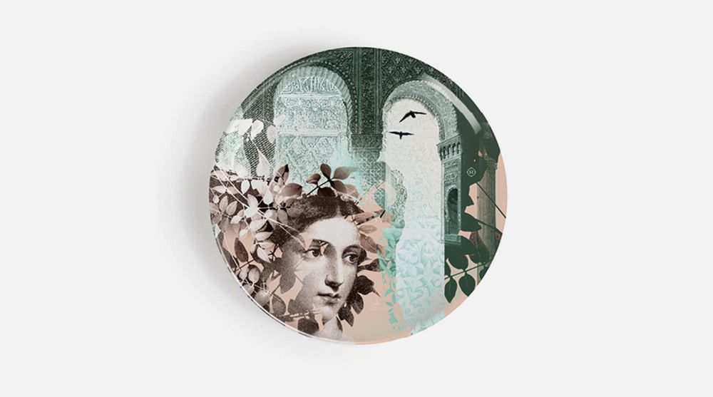 Formal plates - 4 porcelain plates - Alhambra - IBRIDE