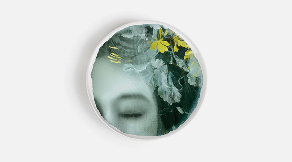Everyday plates - 4 porcelain plates - River - IBRIDE