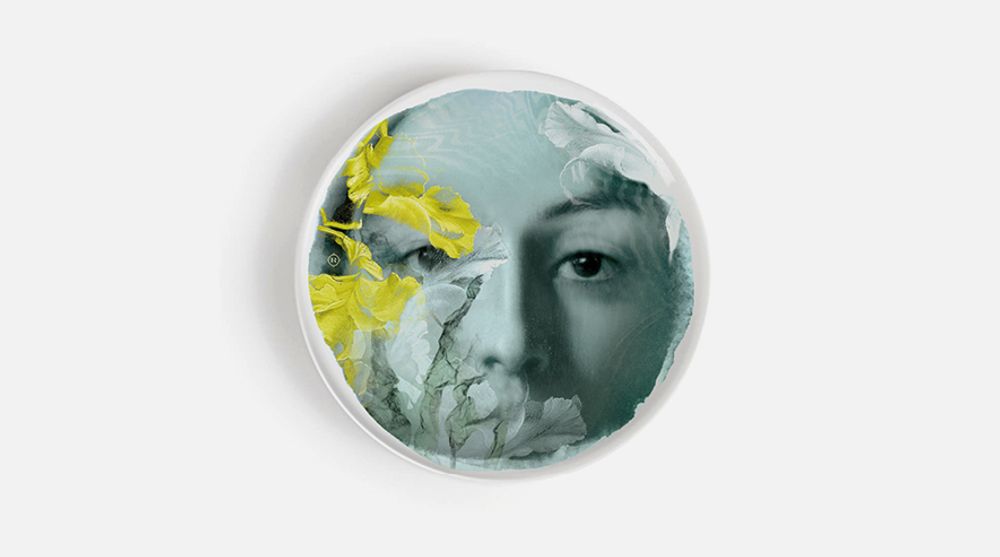 Everyday plates - 4 porcelain plates - River - IBRIDE