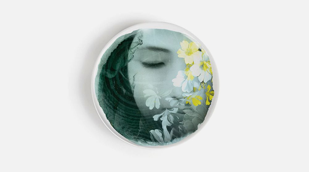 Everyday plates - 4 porcelain plates - River - IBRIDE