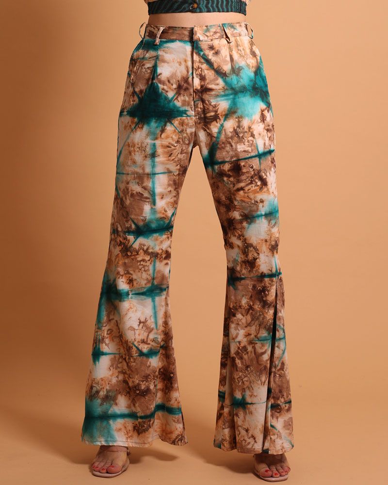 Prêt-à-porter -  Pantalon taille haute évasé pour femme – Vigogna - KROSKEL