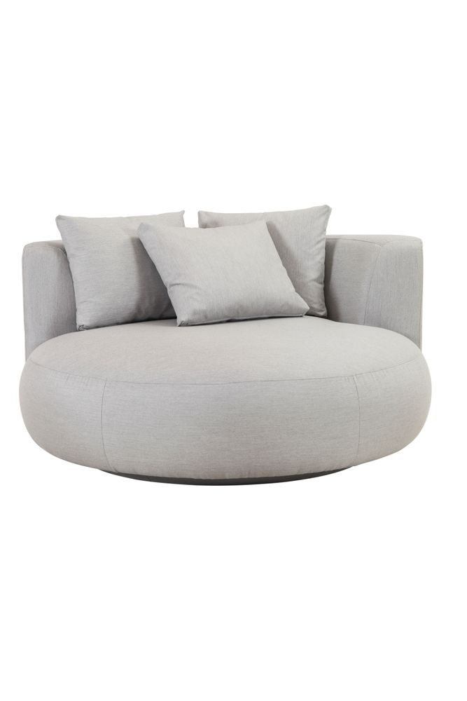 Sofas - Greenapple Chaise Longue, Twins Outdoors Chaise, Sunbrella Grey, Handmade in Portugal - GREENAPPLE DESIGN INTERIORS
