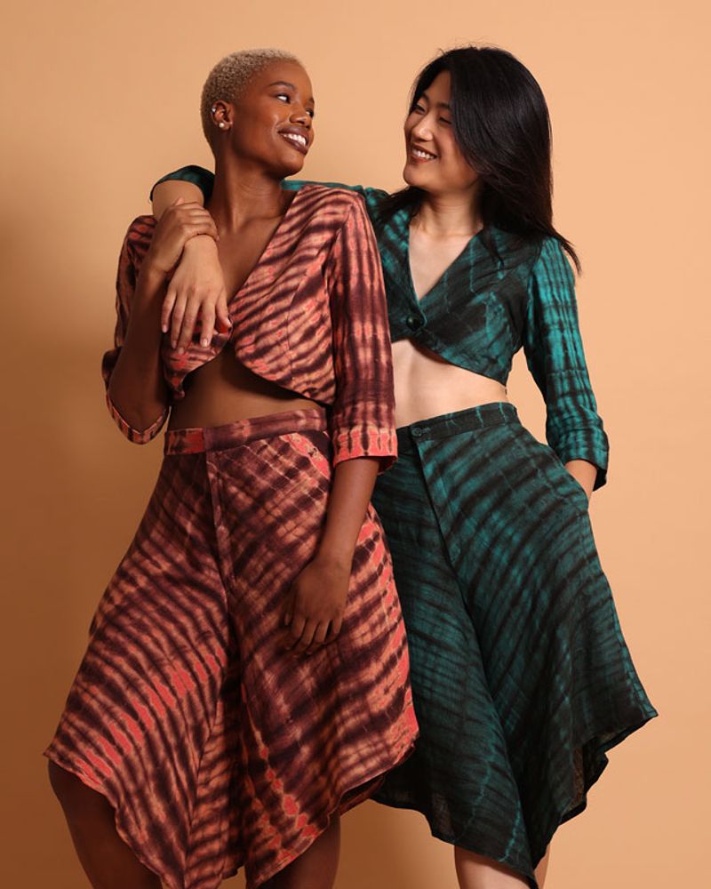 Prêt-à-porter - Crop top et pantalon tie-dye – Vespa - KROSKEL