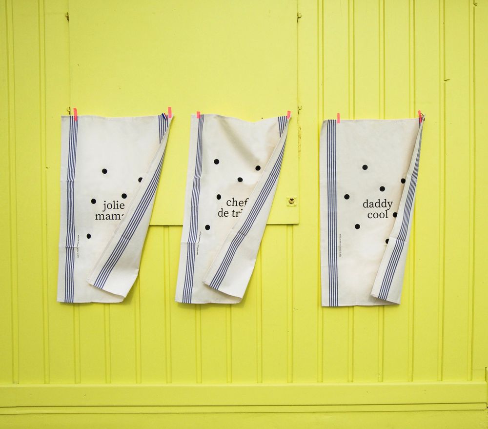 Dish towels - TEA TOWEL - FAMILY - PIED DE POULE