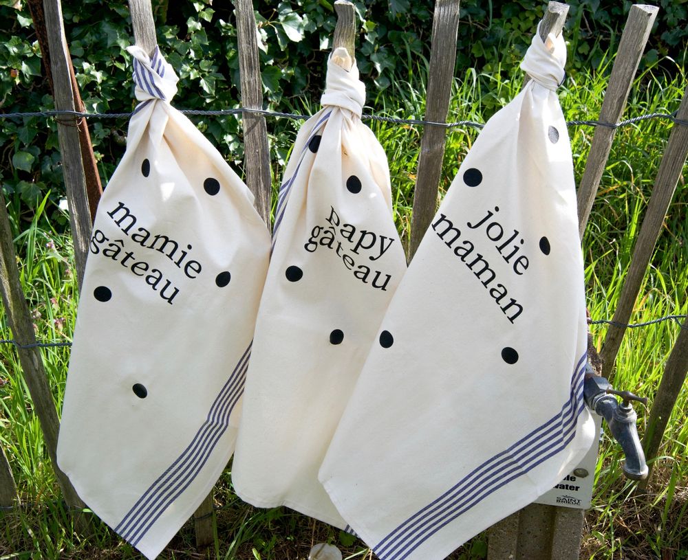 Dish towels - TEA TOWEL - FAMILY - PIED DE POULE