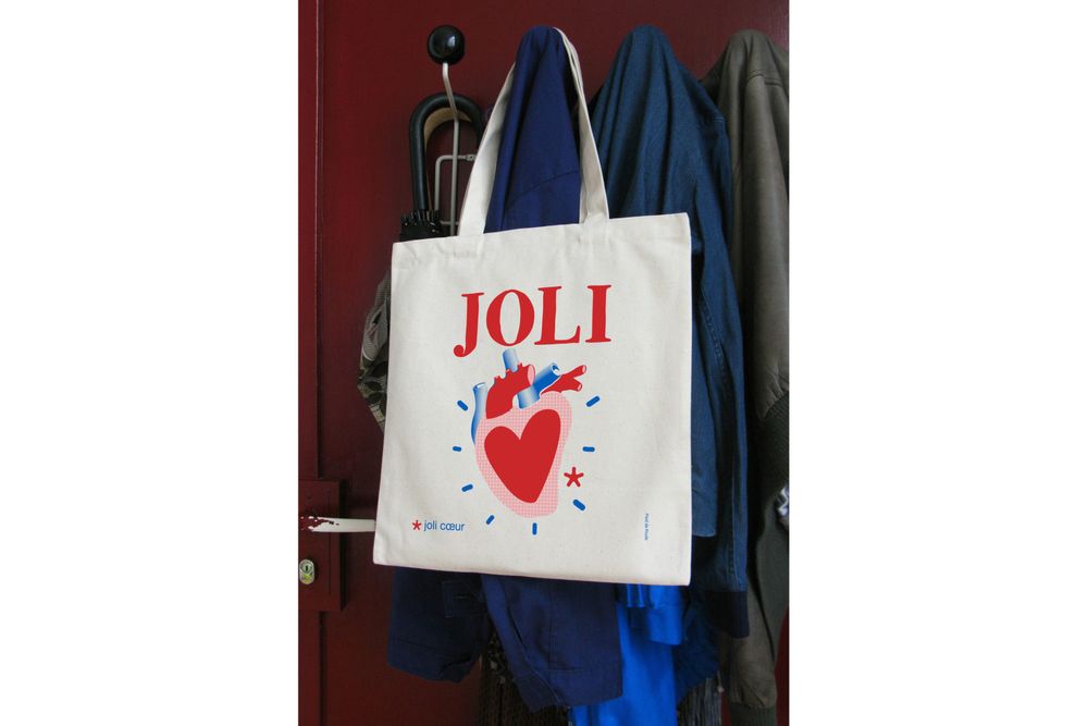 Bags and totes - TOTE BAG - SWEET WORDS - PIED DE POULE