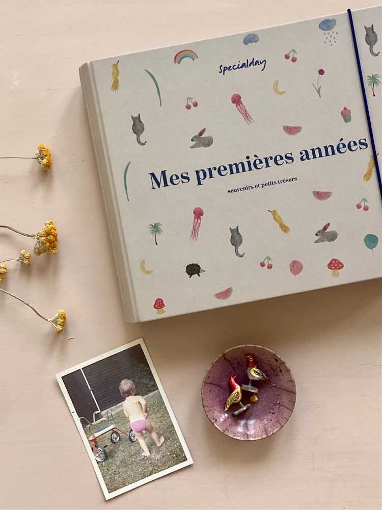 Objets déco enfant - Mes premières années - souvenirs et petits trésors - beige album - SPECIALDAY