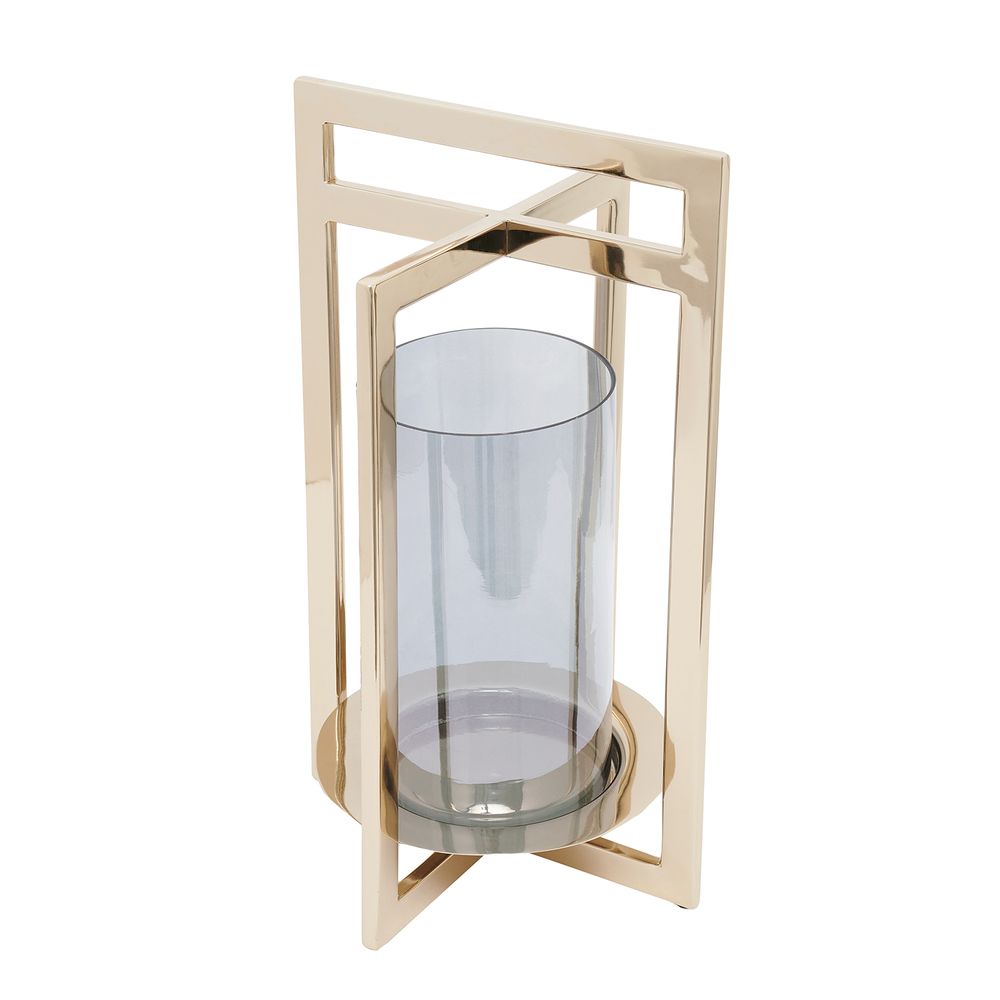 Objets de décoration - Lanterne en verre fumé Cait - AURA LIVING