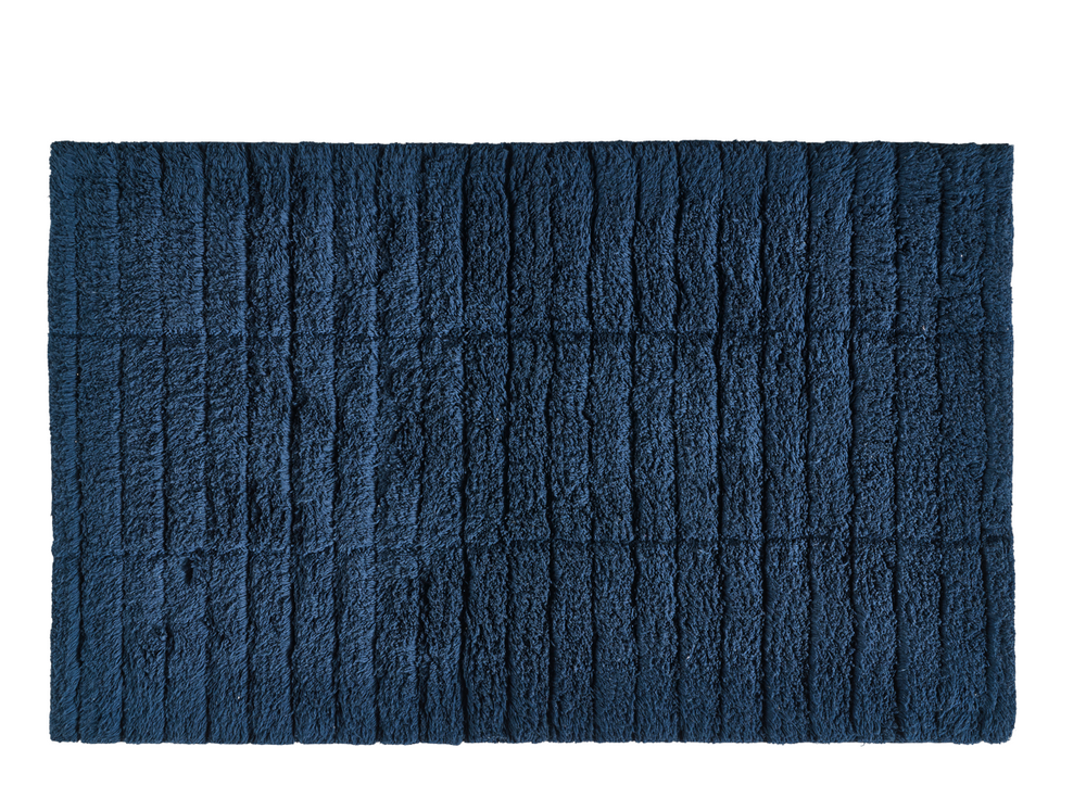 Bathroom equipment - Dark Blue Tiles Bath Mat - ZONE DENMARK