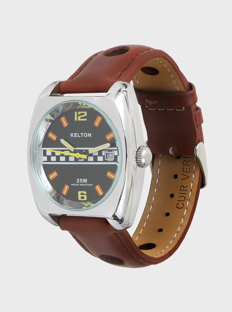 Montres et horlogerie - Racing marron - KELTON
