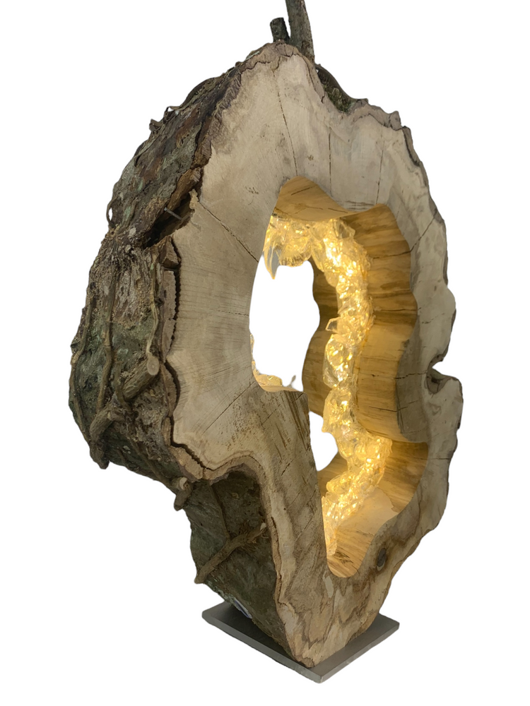 Sculptures, statuettes and miniatures - Bark ring 40 cm - ARANGO