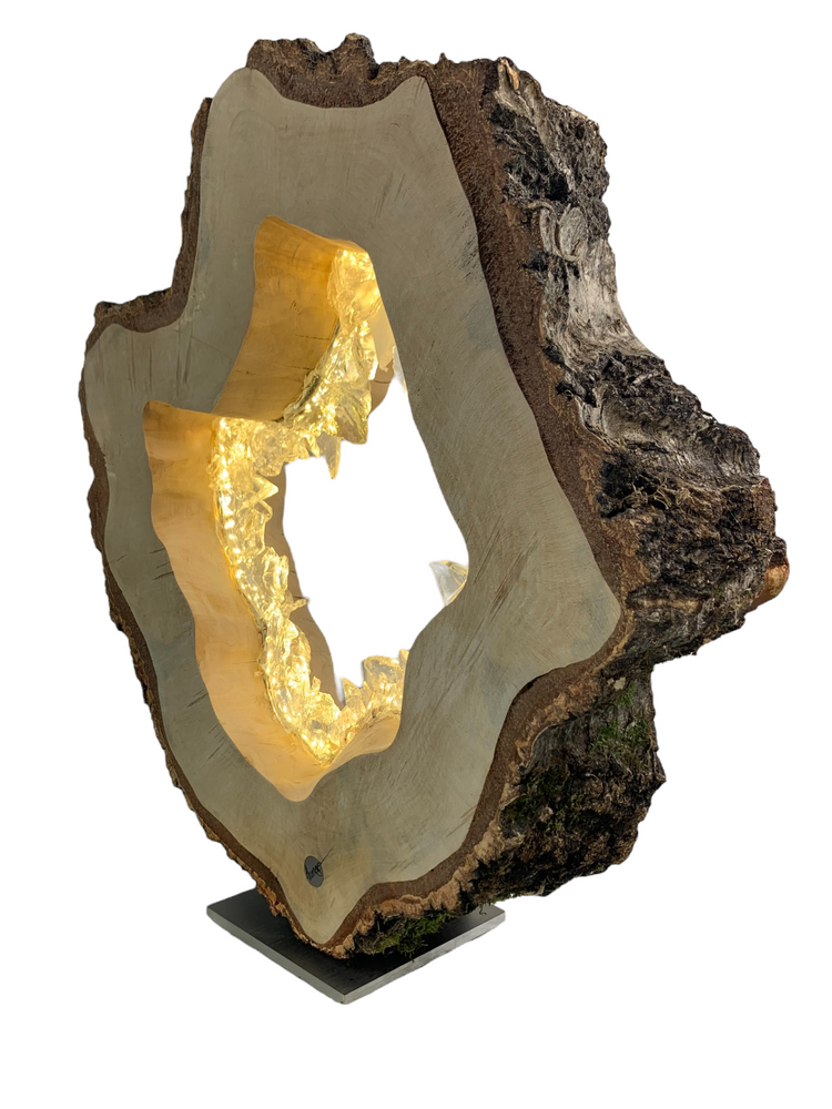 Sculptures, statuettes and miniatures - Bark ring 40 cm - ARANGO