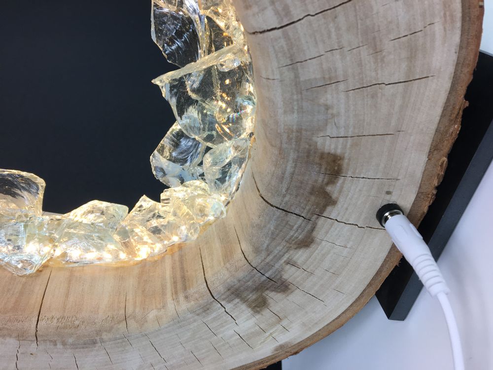 Sculptures, statuettes and miniatures - Bark ring 40 cm - ARANGO