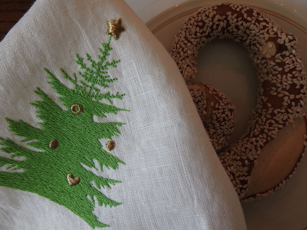 Tea towel - CHRISTMAS TREE napkin - ARTIPARIS