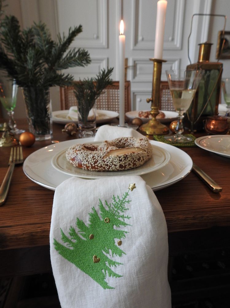 Tea towel - CHRISTMAS TREE napkin - ARTIPARIS