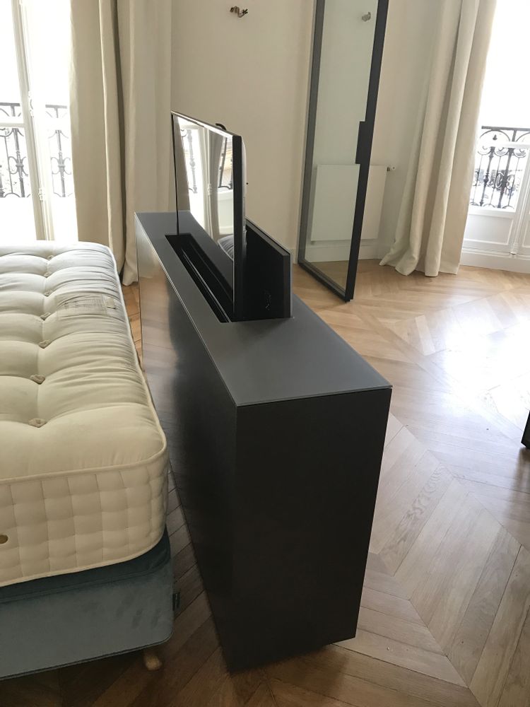 Sideboards - MOTORIZED TV STAND - LIFT/THE UNUSUAL SOLUTIONS BESPOKE  - ÉLÉGANCE ET TECHNOLOGIE