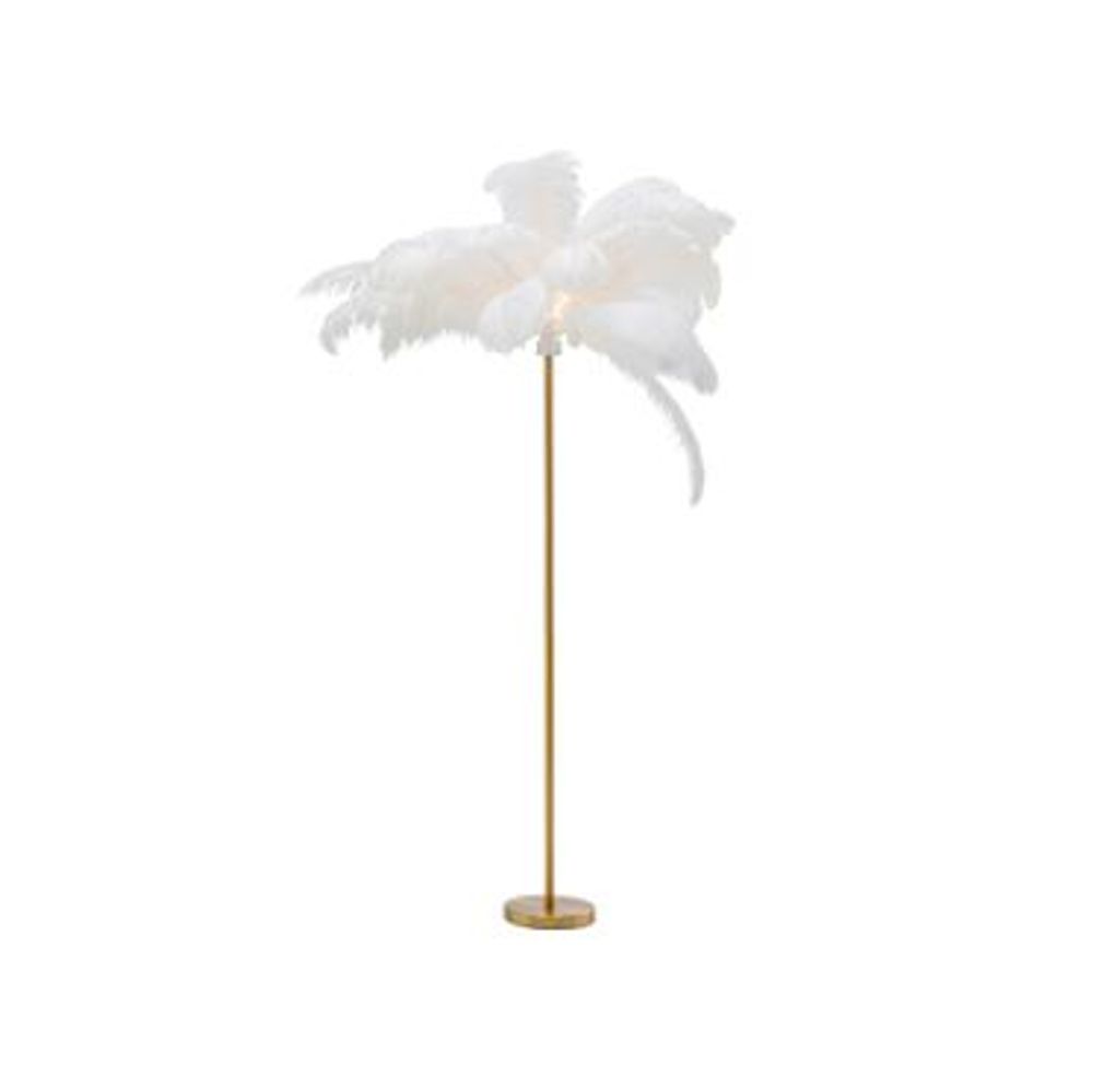 Floor lamps - Floor Lamp Feather Palm White 165cm - KARE DESIGN