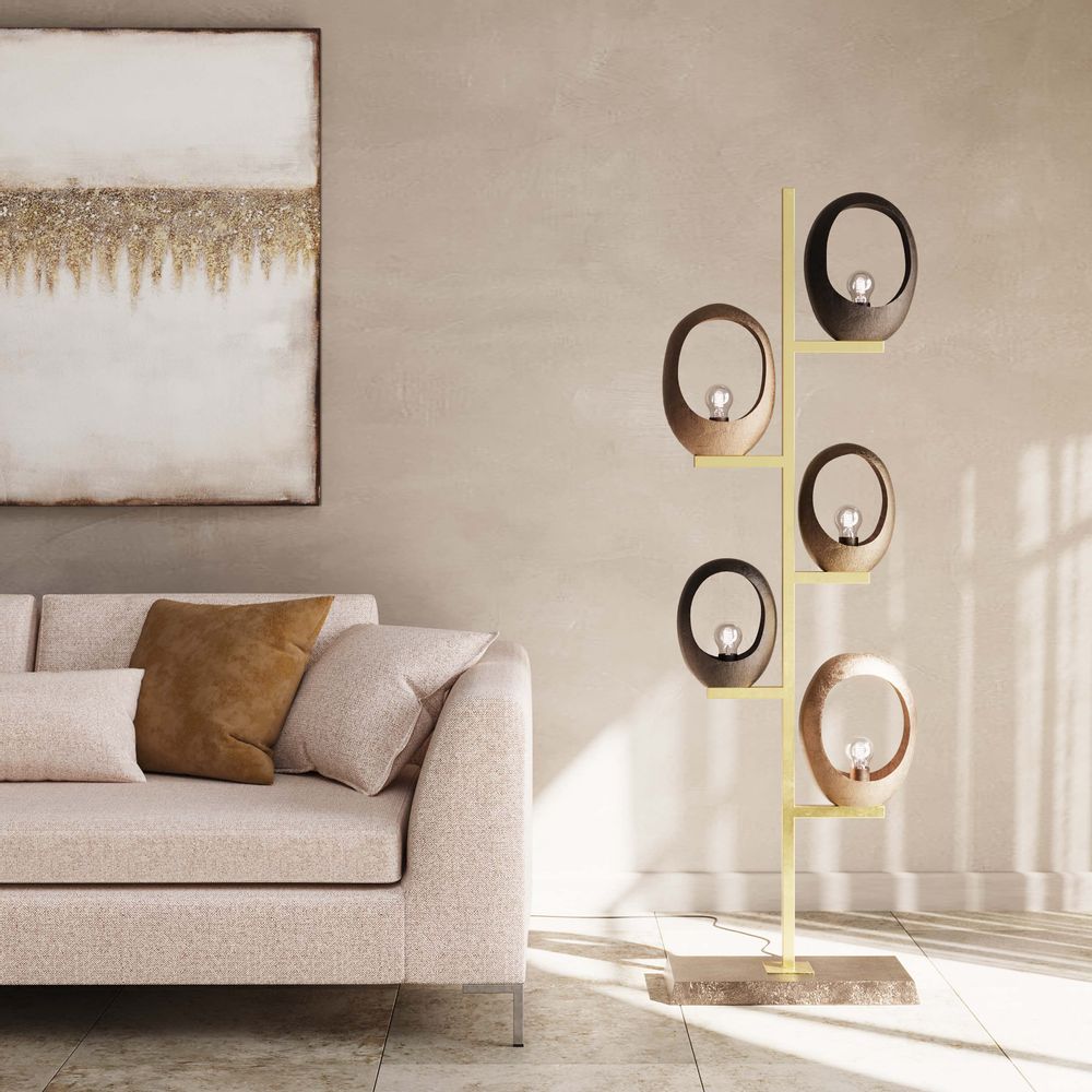 Floor lamps - Floor Lamp Five Loops 173cm - KARE DESIGN