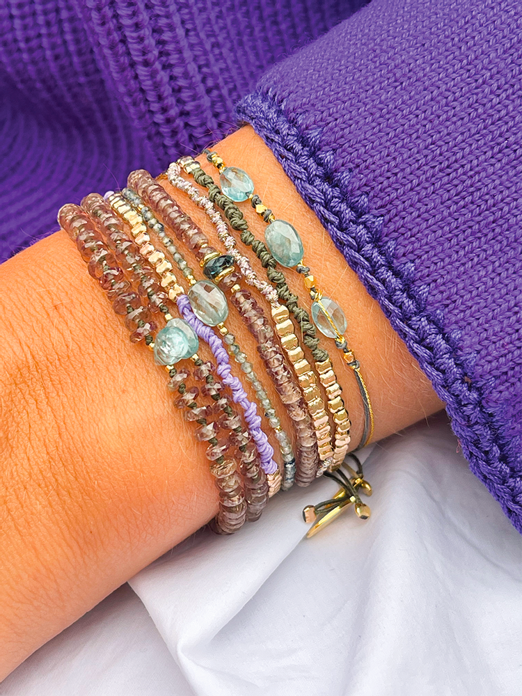 Bijoux - Assortiment de bracelets des collections : Blue Storm, Ocean Drive, Blue Moon - BY JOHANNE