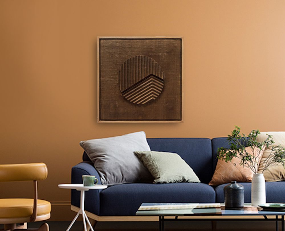 Other wall decoration - SAM Bagor Fluted Wall Decor Square Brown - SIJI LIFESTYLE