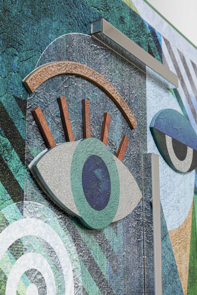 Unique pieces - Object Picture Geometric Woman 100x150cm - KARE DESIGN