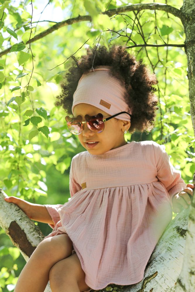 Children's fashion - Cotton muslin spring dress U64 - ANDER
