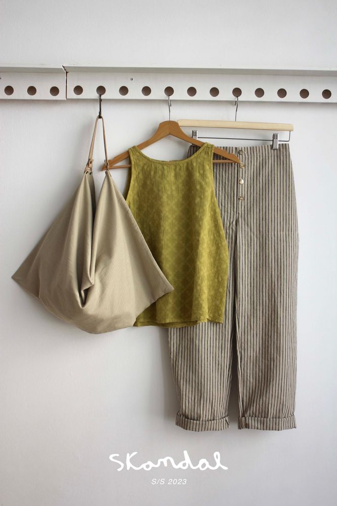 Apparel - STRIPES PANTS - SKANDAL